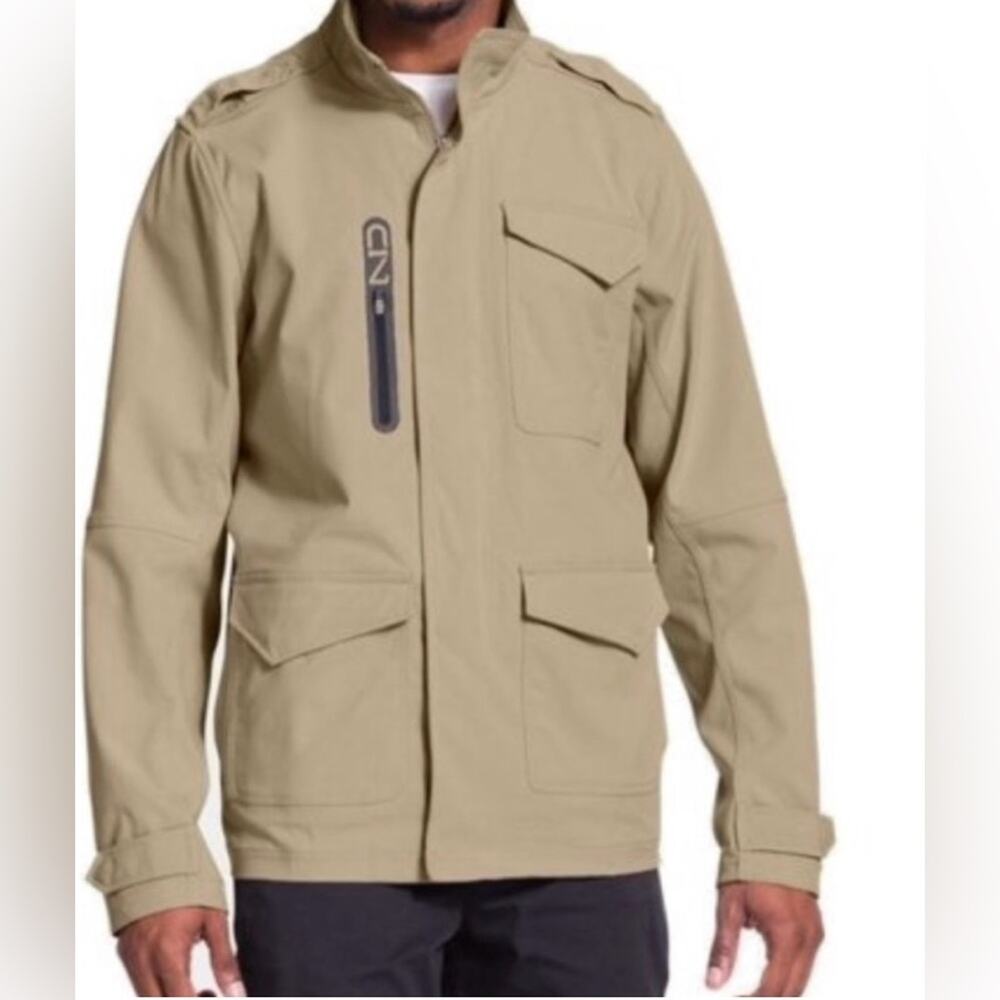 Under Armour Storm C1N Phenom Jacket Men's 3XL Tan Brown Utility Full Zip Snaps